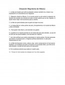 Situación Migratoria de México.