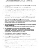 ASPECTOS BIOETICOS Y LEGALES- ACTIVIDAD 2