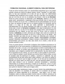 FORMACION CIUDADANA...ELEMENTO ESENCIAL PARA SER PERSONA