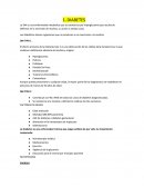 Enfermedades y nutricion. DIABETES