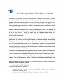 Un recorrido por las Políticas Públicas en Guatemala