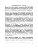 INTRODUCCIÓN A LA TEMÁTICA