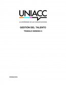 GESTIÓN DEL TALENTO TRABAJO SEMANA 5