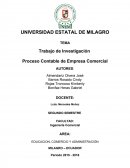 Trabajo de Investigación Proceso Contable de Empresa Comercial