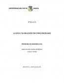 Ética y su relación con otras disciplinas.