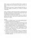 Misión, visión y valores de una empresa.