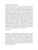 Importancia de comunicación social
