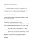 Admisión hospitalaria del paciente