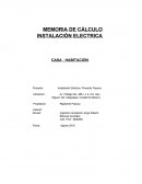 MEMORIA DE CÁLCULO INSTALACIÓN ELECTRICA