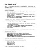 CONCEPTO DE SALUD-ENFERMEDAD. CONCEPTO DE EPIDEMIOLOGIA