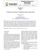 Cinética de la reacción de Tiosulfato de sodio en medio acido