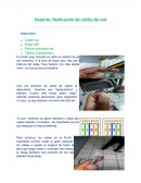 Reporte: Realización de cables de red