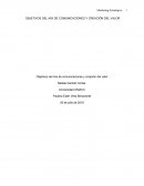 OBJETIVOS DEL MIX DE COMUNICACIONES Y CREACIÓN DEL VALOR