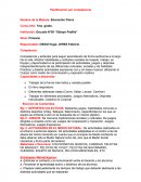 Planificación para una clase de ED. Fisica.