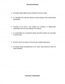 Oraciones Simples.