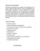 Trabajo de tic. Manuel tiene problemas en la escuela