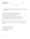 Establecer la dependencia de la presión de vapor de líquidos puros con respecto a la temperatura..