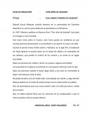 LOS LARGOS TIEMPOS DE SOLEDAD”