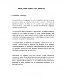 Principios constitucionales. Cuando hablamos de dignidad nos referimos a todos los valores que le pertenecen única y exclusivamente al ser humano