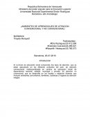 Ambientes de aprendizaje de atencion convencional y no convencional