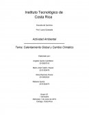 Tema: Calentamiento Global y Cambio Climático.