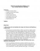 PRÁCTICA DE GEOLOGIA -ESTRUCTURA DEL UNIVERSO