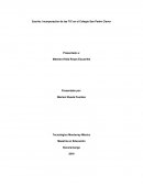 Incorporacion de las TIC en el Colegio San pedro