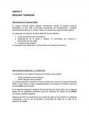 MÁQUINA THOMPSON Movimientos fundamentales