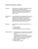 Causas de los Accidentes e Incidentes