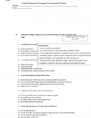 Prueba Fundamental De Lenguaje Y Comunicación 5° Básico
