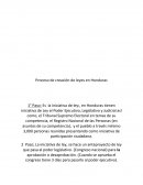 Creacion de ley en honduras