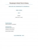 PSICOLOGIA DEL APRENDIZAJE Y EL DESARROLLO.