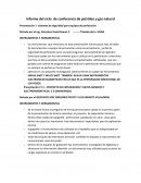 Tema- Informe del ciclo de conferencia de petróleo y gas natural.
