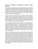 Uso de la Tecnología y modernización, respecto al Medio Ambiente.