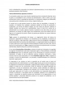 Teorías Administrativas expuestas en tutoría 3