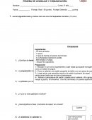 PRUEBA DE LENGUAJE Y COMUNICACIÓN. TEXTOS LITERARIOS