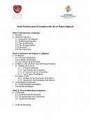 Guía Práctica para la Construcción de un Nuevo Negocio.