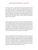 Crítica literaria del poema: “La aurora”