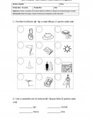 Prueba artículos primer año basico.