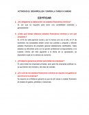 Actividad Estados financieros