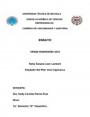 CRISIS EN ECUADOR 2015.