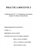 Trabajo practico N° 1: “La formación en la práctica docente” de María Cristina Davini.