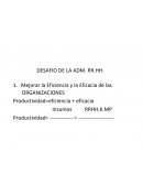 Desafio de la administracion RR.HH