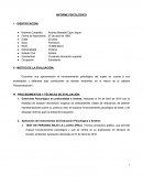 INFORME PSICOLÓGICO .