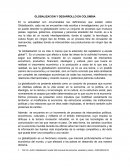 GLOBALIZACION Y DESARROLLO EN COLOMBIA.