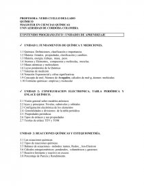 CONTENIDO PROGRAMATICO : UNIDADES DE APRENDIZAJE. Página 1