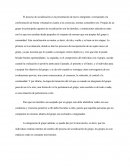 Proceso de integración de las personas en los grupos.