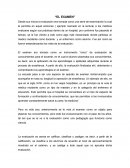 ¿Qúe es evaluación?