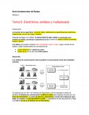 Fundamentos de redes Electrónica, señales y multiplexado