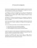 El Proceso De Investigación..